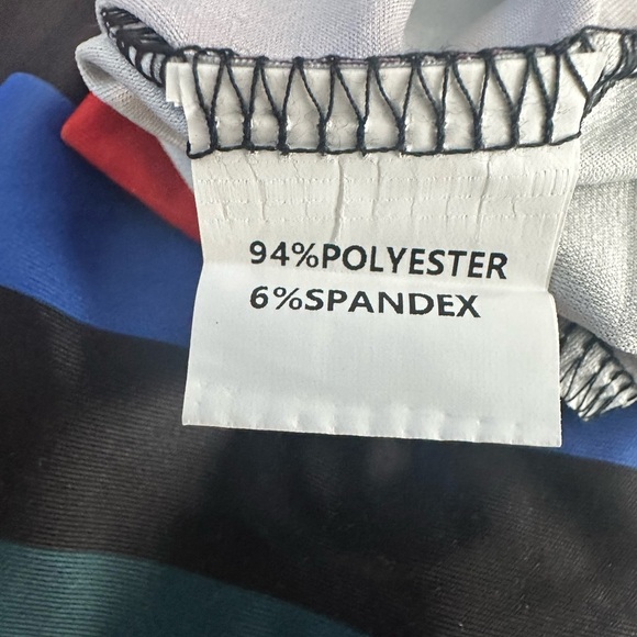 Striped Multicolor V-Neck Maxi‎ Dress Size Large - Picture 8 of 8